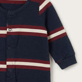 Babygro striped French Terry - beige