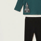 Ribbed Baby Set - Red