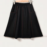 Stitched Skirt - Black