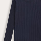 Ribbed school shirt - Navy
