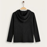 Printed Hoodie - Black
