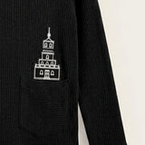 Printed Hoodie - Black