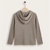 Hoodie with print - grey