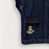 Denim shirt - patches - blue