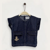 Denim shirt - patches - blue