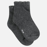 Short lace socks - gray