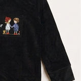 Doll Print Pajama Set - Unisex - Black