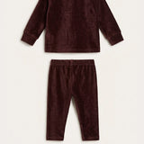 Pajama Set with Doll Print - Unisex - Red