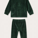 Pajama set with doll print - Unisex - Green