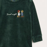 Pajama set with doll print - Unisex - Green