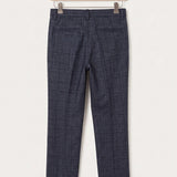 Stretch Plaid Pants - Blue