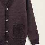 Knitted Mix Cardigan - Brown