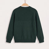 Mixed Knit Cardigan - Green