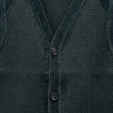 Knitted Combination Vest - Green