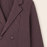 Cardigan - Knitted blazer - Brown