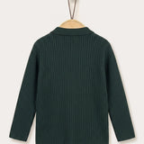 Cardigan - Knitted Blazer - Green