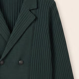 Cardigan - Knitted Blazer - Green