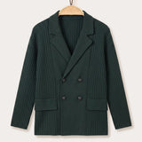 Cardigan - Knitted Blazer - Green