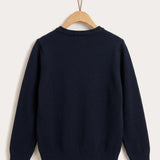 Cardigan with knitted panels - blue