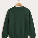 Cardigan with knit details - Green