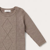 Knitted Babygrow - Brown