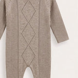 Knitted Babygrow - Brown