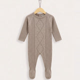 Knitted Babygrow - Brown