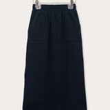 French Terry Skirt - Black Long