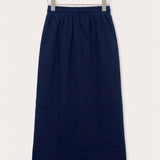 French Terry skirt - blue long