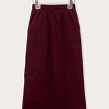 French Terry Skirt - Bordo Long