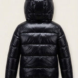Girls' Puffer Jacket - Black