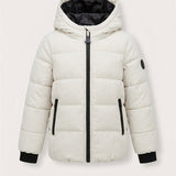 Girls' Puffer Jacket - Beige