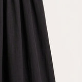 Long nylon skirt - black