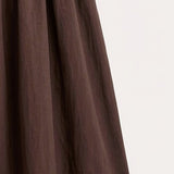 Long nylon skirt - brown