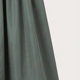 Long nylon skirt - green