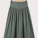Long nylon skirt - green