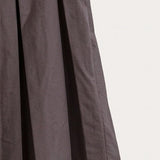 Pleated Nylon Skirt - Brown