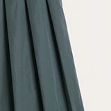 Pleated nylon skirt - green
