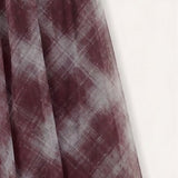 Checked Tulle Skirt - bordo long