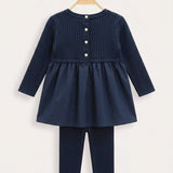 Nylon & Knit Baby Set - Blue