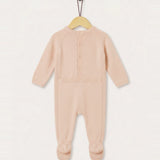 Knitted babygrow with embroidery - Orange