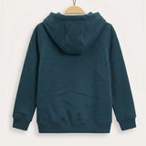 Colorful Fleece Hoodie - Red