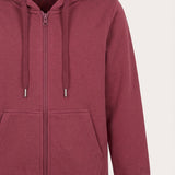 Colorful Fleece Hoodie - Beige