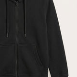 Colorful Fleece Hoodie - Black