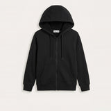 Colorful Fleece Hoodie - Black