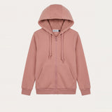 Colorful fleece hoodie - Pink