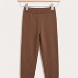 Knit leggings - brown