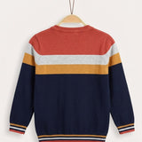 Panelled Pocket Jumper - Stone