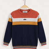 Panelled Pocket Jumper - Stone