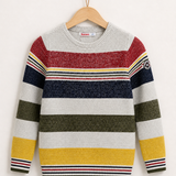 Striped Sweater - Navy